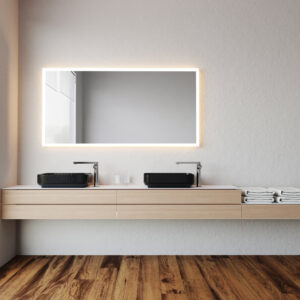 DORA ist ein Spiegel mit rundherum Beleuchtung